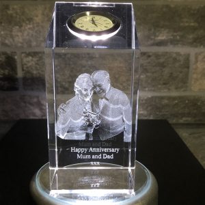 Clock 3D Crystal