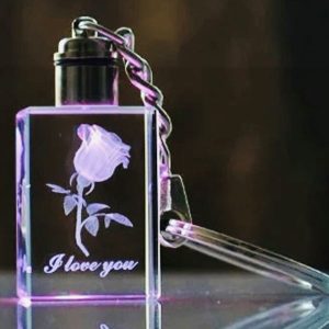 Key Ring Photo Crystal