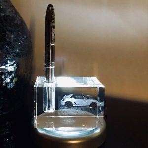 Pen Holder Photo Crystal